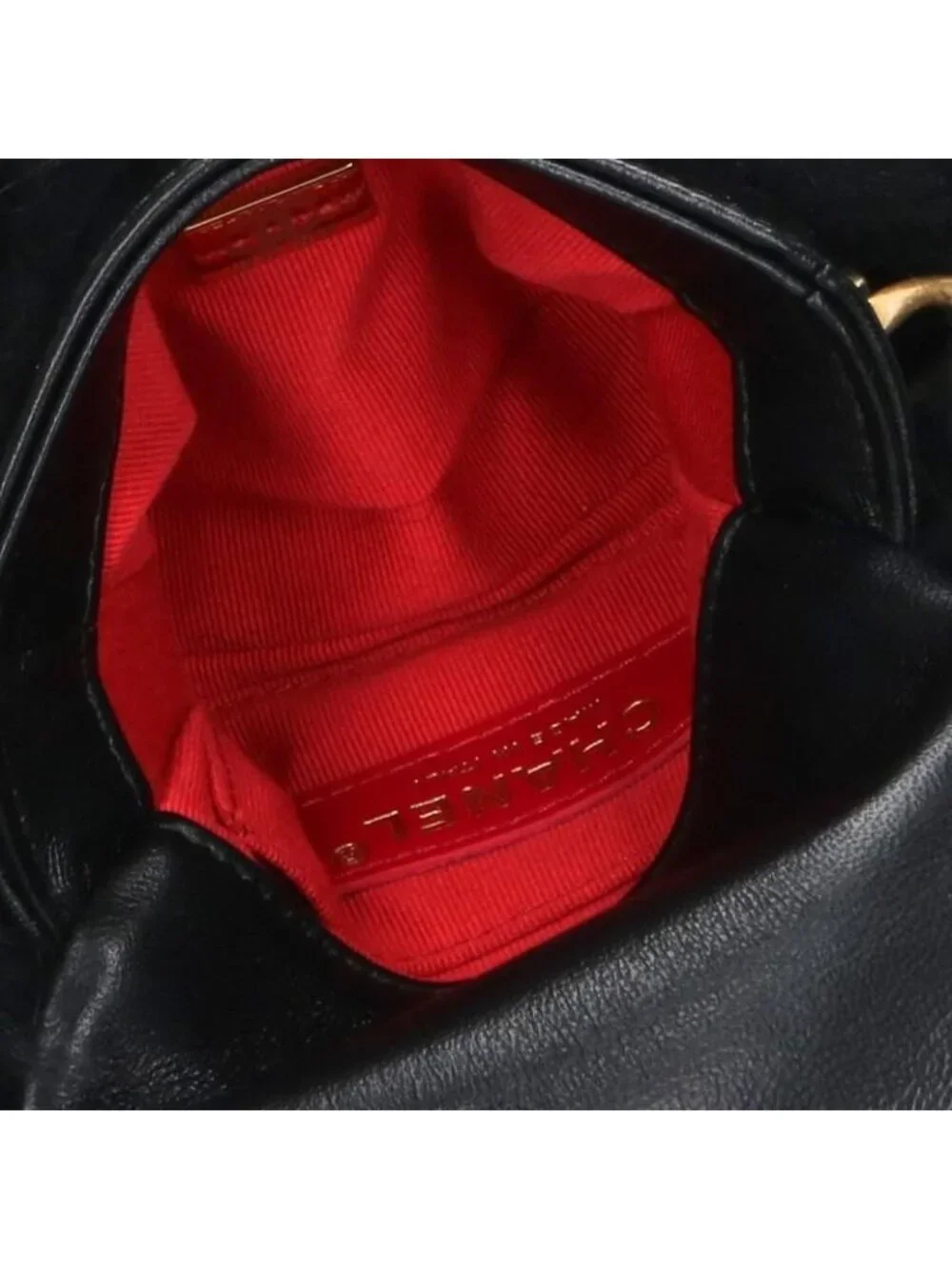 Chanel Shearling Fur Decoration Turnlock Chain Shoulder